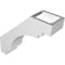 Ekena Millwork 3-in. W x 10-in. D x 10-in. H Pescadero Architectural Grade PVC Knee Brace BRCP03X10X10PEC - alternate 4